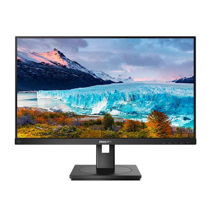 PHILIPS 242S1AE / Monitor 24" Full HD IPS / HDMI • DVI-D • VGA • DisplayPort / Reconditionné - Grade A+