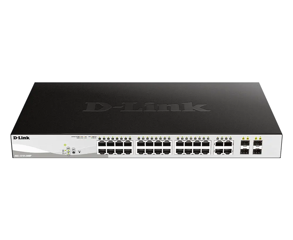 [DGS-1210-28P] D-LINK - DGS-1210-28P / 28 Port Ethernet Smart Switch With PoE - NEUF