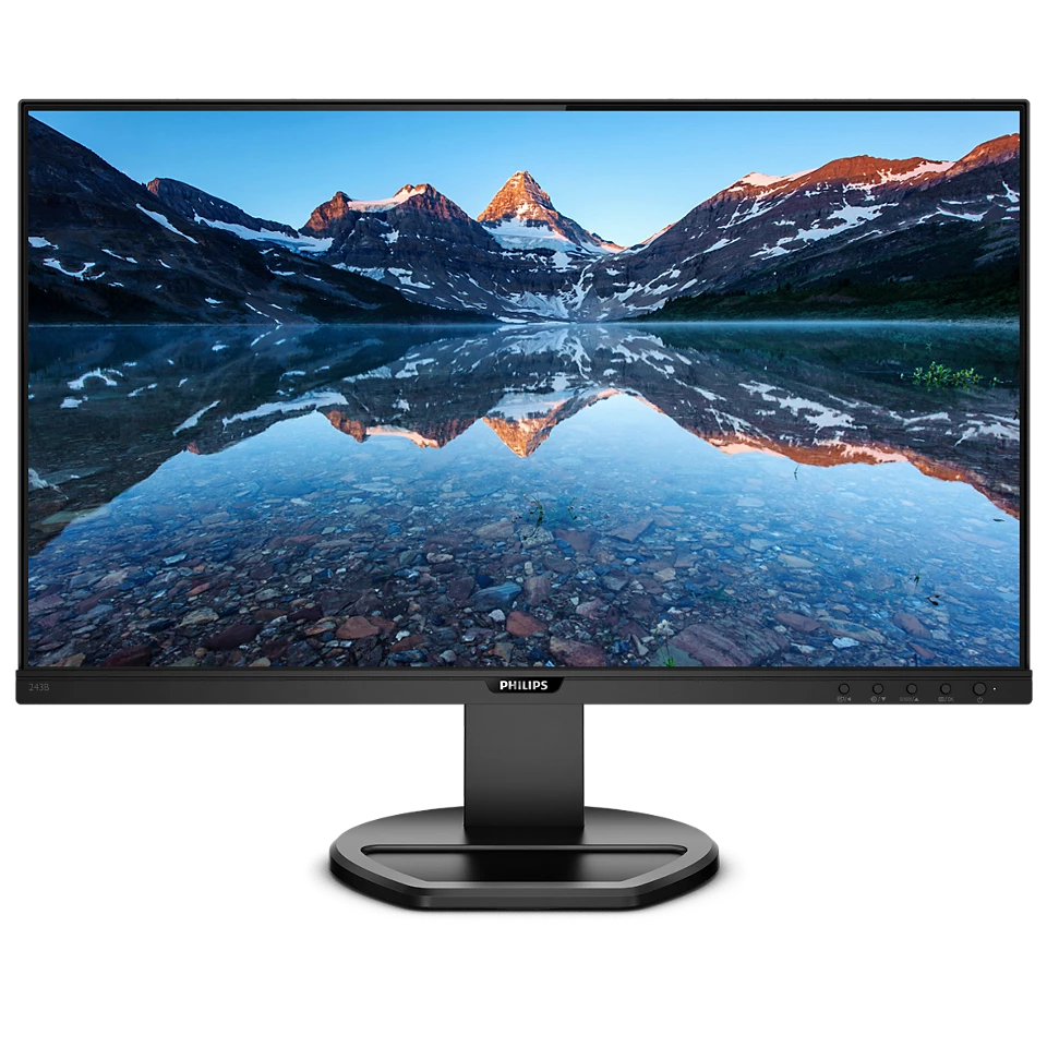 [243B9/00] PHILIPS 243B9 / Monitor 24" Full HD IPS / HDMI • DisplayPort • USB-C / Reconditionné - Grade A+